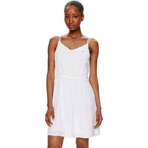 Kleidung Damen Maxikleider Tommy Jeans  Weiss