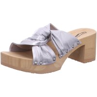 Schuhe Damen Pantoletten / Clogs Softclox Pantoletten Hortensia S362102 Silbern