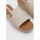 Schuhe Damen Leinen-Pantoletten mit gefloch Refresh 171753 Beige