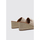 Schuhe Damen Leinen-Pantoletten mit gefloch Refresh 171753 Beige