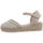 Schuhe Mädchen Leinen-Pantoletten mit gefloch Xti 150902 Beige