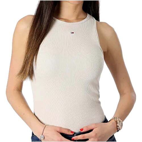 Kleidung Damen Tops Tommy Jeans  Beige