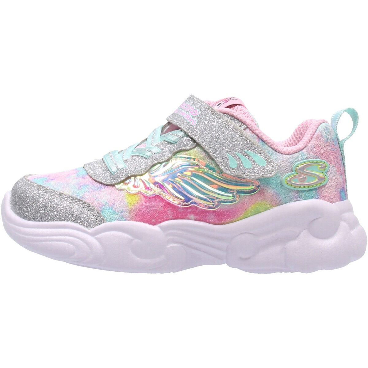 Schuhe Kinder Sneaker Skechers  Silbern