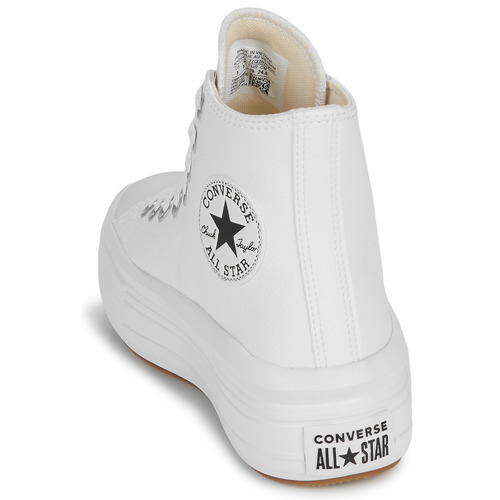 Converse CHUCK TAYLOR ALL STAR MOVE PLATFORM LEATHER Weiss