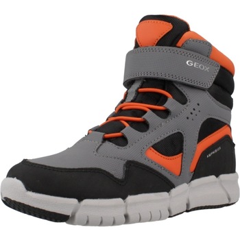 Schuhe Jungen Stiefel Geox J FLEXYPER BOY B ABX Grau