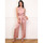 Kleidung Damen Overalls / Latzhosen La Modeuse 71236_P167217 Rosa