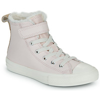 Schuhe Mädchen Sneaker High Converse CHUCK TAYLOR ALL STAR LEATHER & SHERPA EASY-ON Rosa