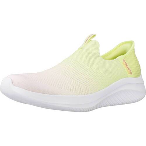 Schuhe Damen Sneaker Skechers SLIP INS: ULTRA FLEX 3.0 Gelb