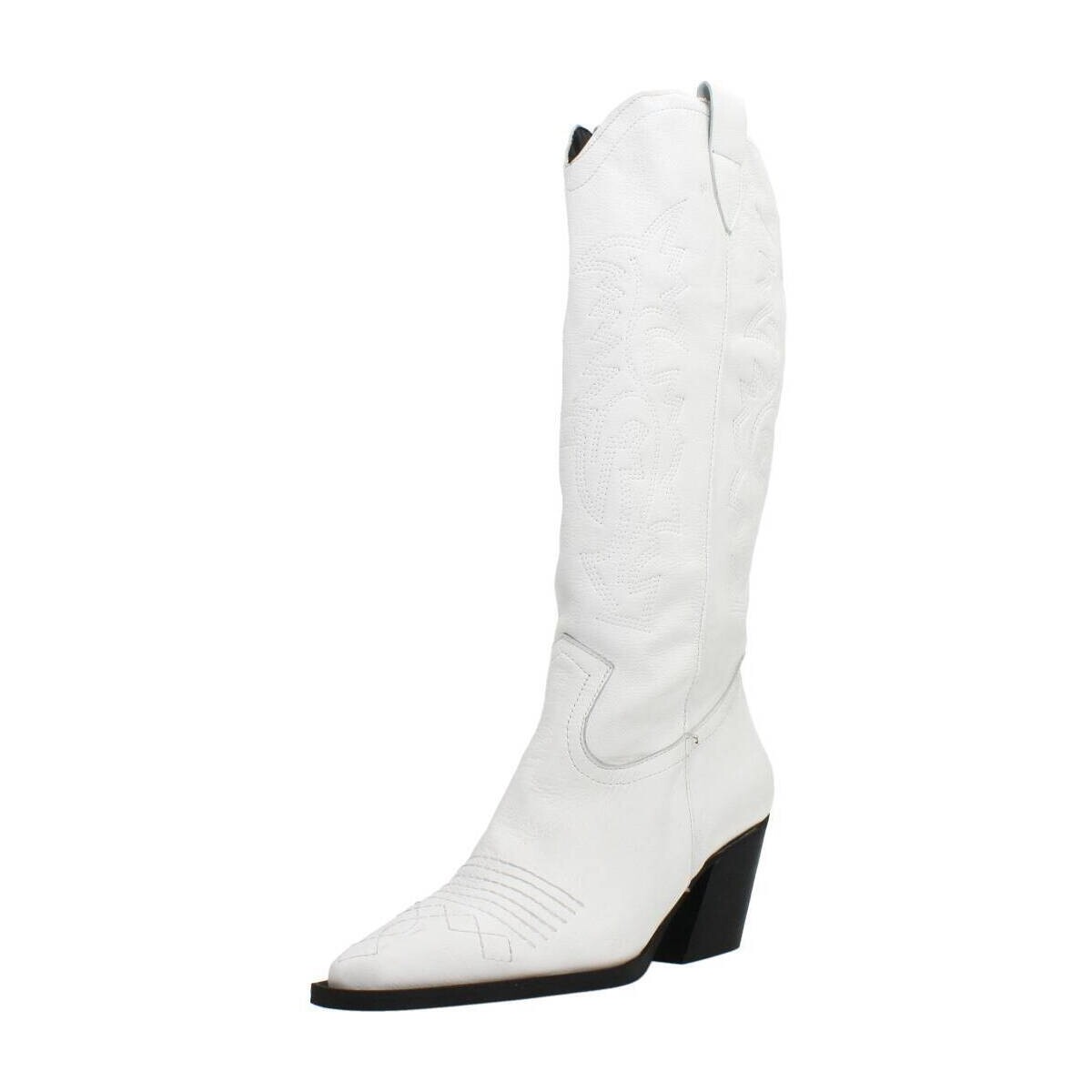 Schuhe Damen Stiefel Yellow DALLAS Weiss