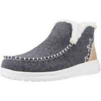 Schuhe Damen Stiefel HEYDUDE DENNY FAUX SHEARLING Grau