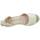 Schuhe Damen Leinen-Pantoletten mit gefloch Macarena ALBA50 Beige