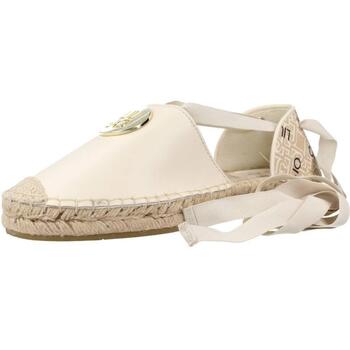 Schuhe Damen Leinen-Pantoletten mit gefloch Liu Jo SA3071 EX111 Beige