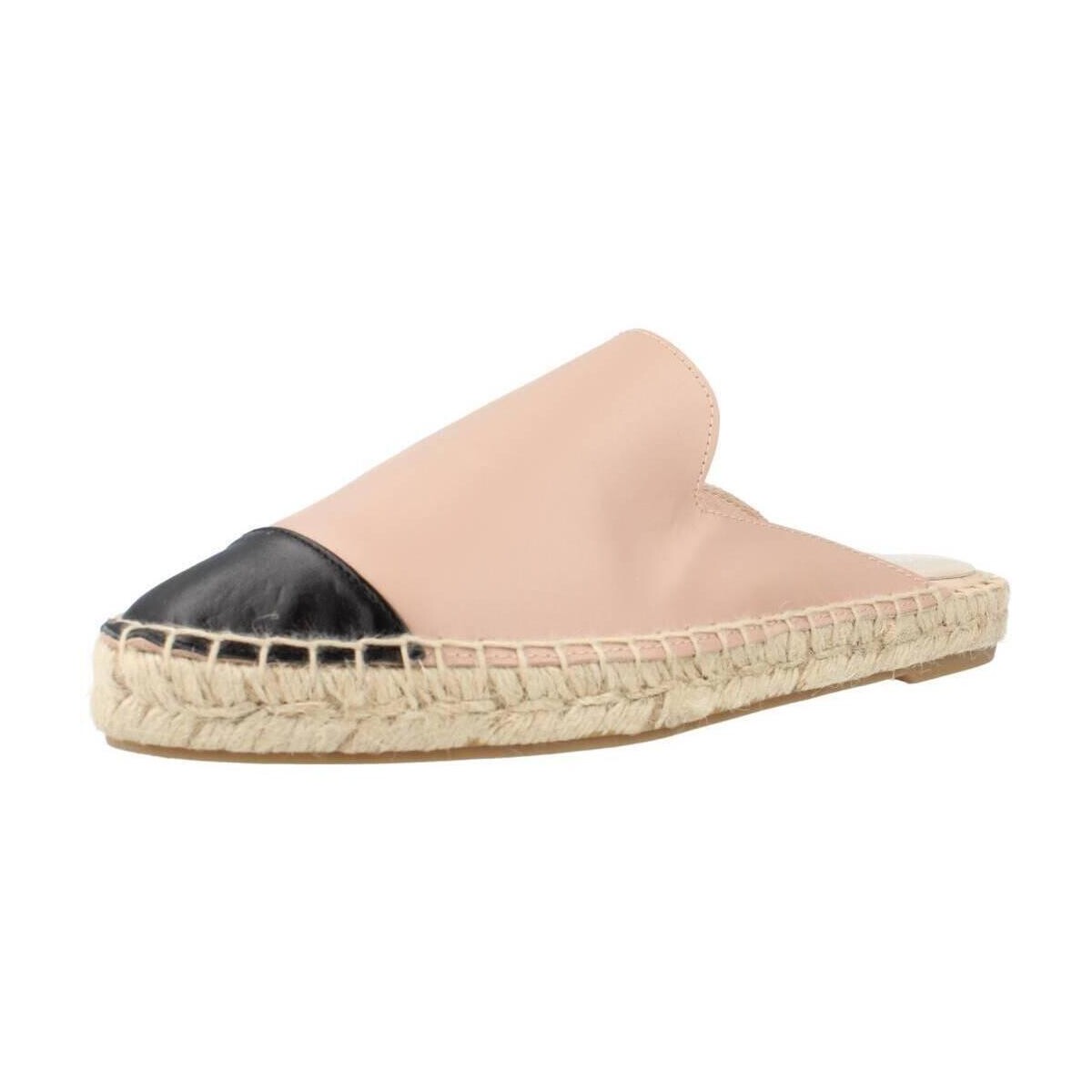 Schuhe Damen Leinen-Pantoletten mit gefloch Clara Duran ZUECOCD Rosa