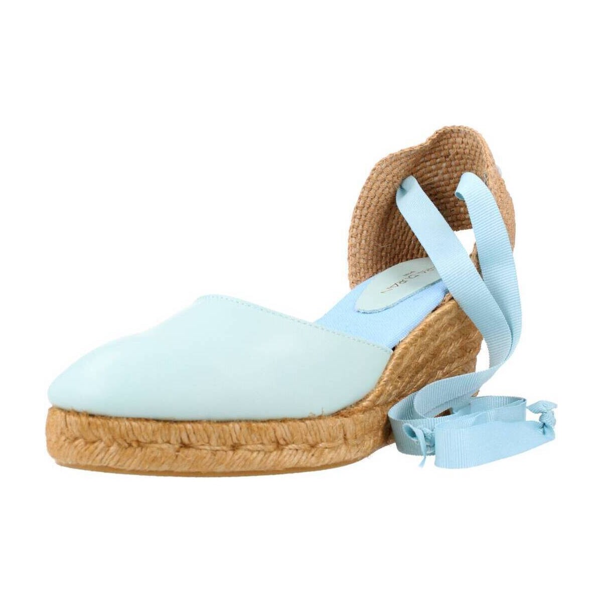 Schuhe Damen Leinen-Pantoletten mit gefloch Clara Duran VALENNAPCD Blau
