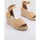 Schuhe Damen Leinen-Pantoletten mit gefloch Clara Duran PLATAFP8CD Braun