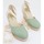 Schuhe Damen Leinen-Pantoletten mit gefloch Clara Duran VALENNAP2CD Grün