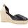 Schuhe Damen Leinen-Pantoletten mit gefloch Clara Duran VALENNAP2CD Schwarz