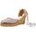 Schuhe Damen Leinen-Pantoletten mit gefloch Clara Duran VALENRAS1CD Grau