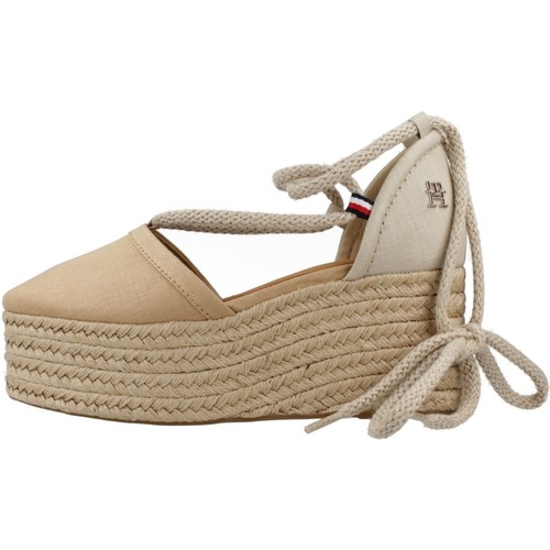 Tommy Hilfiger CLOSED TOE LINEN FLATFOR Braun