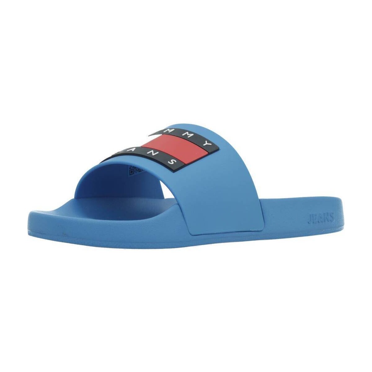 Schuhe Damen Zehensandalen Tommy Jeans FLAG POOL SLD ESS Blau