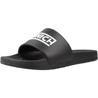 Schuhe Herren Zehensandalen Munich FLAT SLIDER D LOGO BLA Schwarz