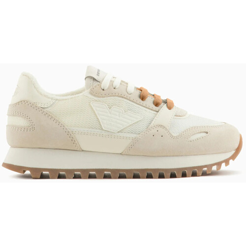 Schuhe Damen Sneaker Low Armani jeans EMPORIO ARMANI SNEAKERS CON AQUILA Art. XYX040 