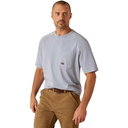 Kleidung Herren T-Shirts Ariat T-shirt coton  Rebar Blau