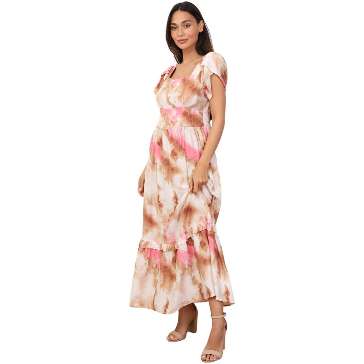 Kleidung Damen Kleider La Modeuse 71046_P166565 Braun