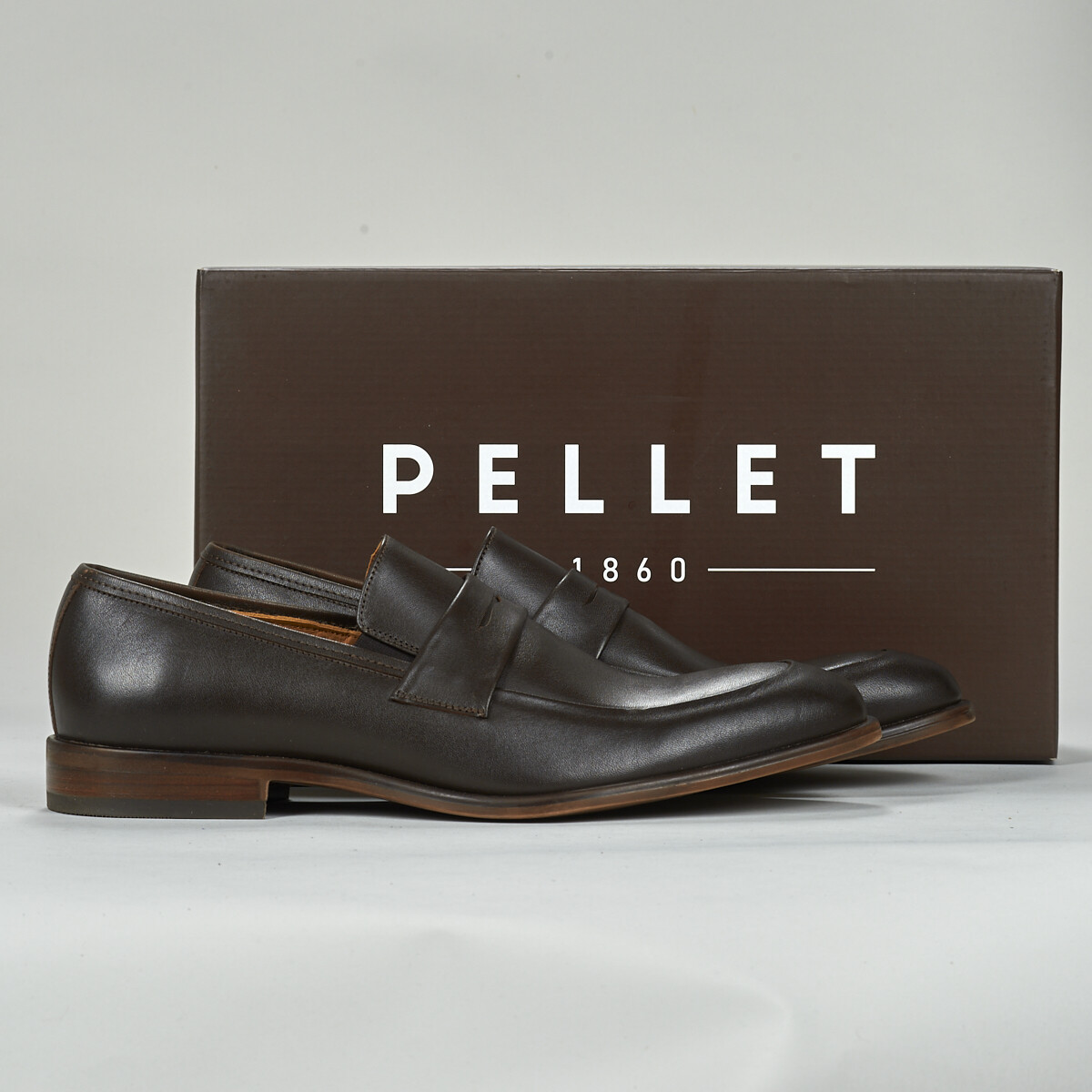 Schuhe Herren Slipper Pellet EDGARD Schokolade