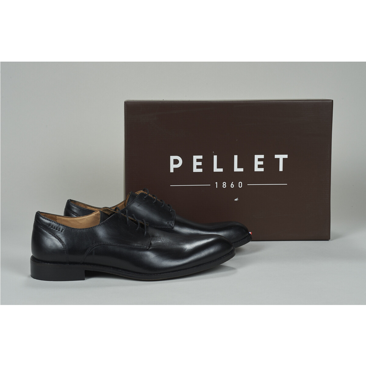 Schuhe Herren Derby-Schuhe Pellet SACHA Schwarz