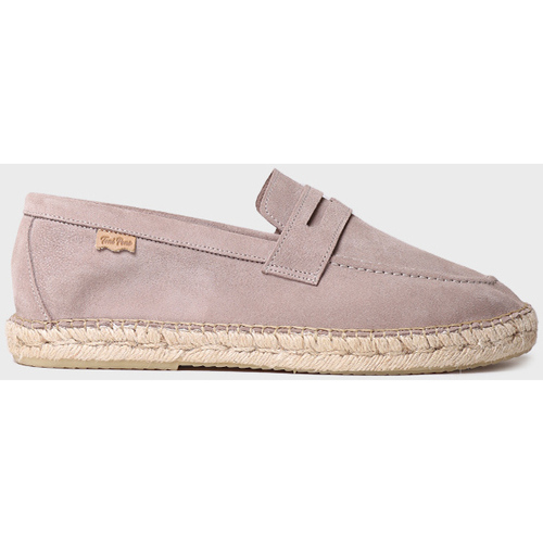 Schuhe Herren Leinen-Pantoletten mit gefloch Toni Pons BENET Grau