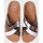 Schuhe Damen Leinen-Pantoletten mit gefloch Toni Pons BIMBA Weiss