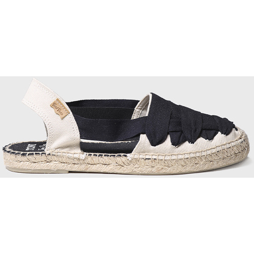 Schuhe Herren Leinen-Pantoletten mit gefloch Toni Pons DALI Schwarz