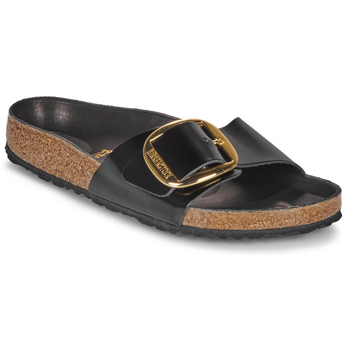 Schuhe Damen Pantoffel BIRKENSTOCK Madrid BB LENA HS Black HEX Schwarz / metallgrau / Dream schwarz / Schwarz / Weiss paillette