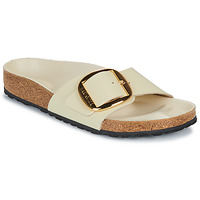 Schuhe Damen Pantoffel BIRKENSTOCK Madrid BB LENA HS Ecru HEX Schwarz / metallgrau / Dream schwarz / Naturfarben / Weiss paill