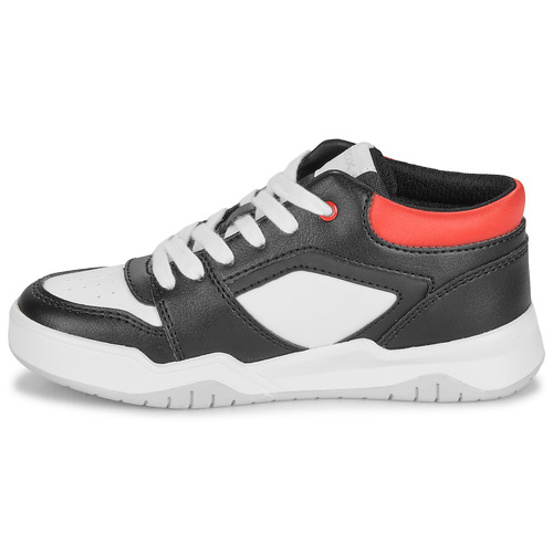 Geox J PERTH BOY Schwarz / Weiss / Rot