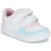 Schuhe Mädchen Sneaker Low Geox B ECLYPER GIRL Weiss / Blau / Rosa