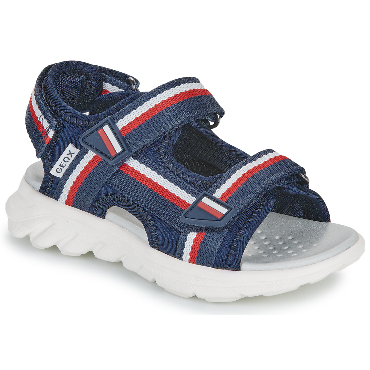 Schuhe Jungen Sandalen / Sandaletten Geox J SANDAL AIRADYUM BO Marine / Rot