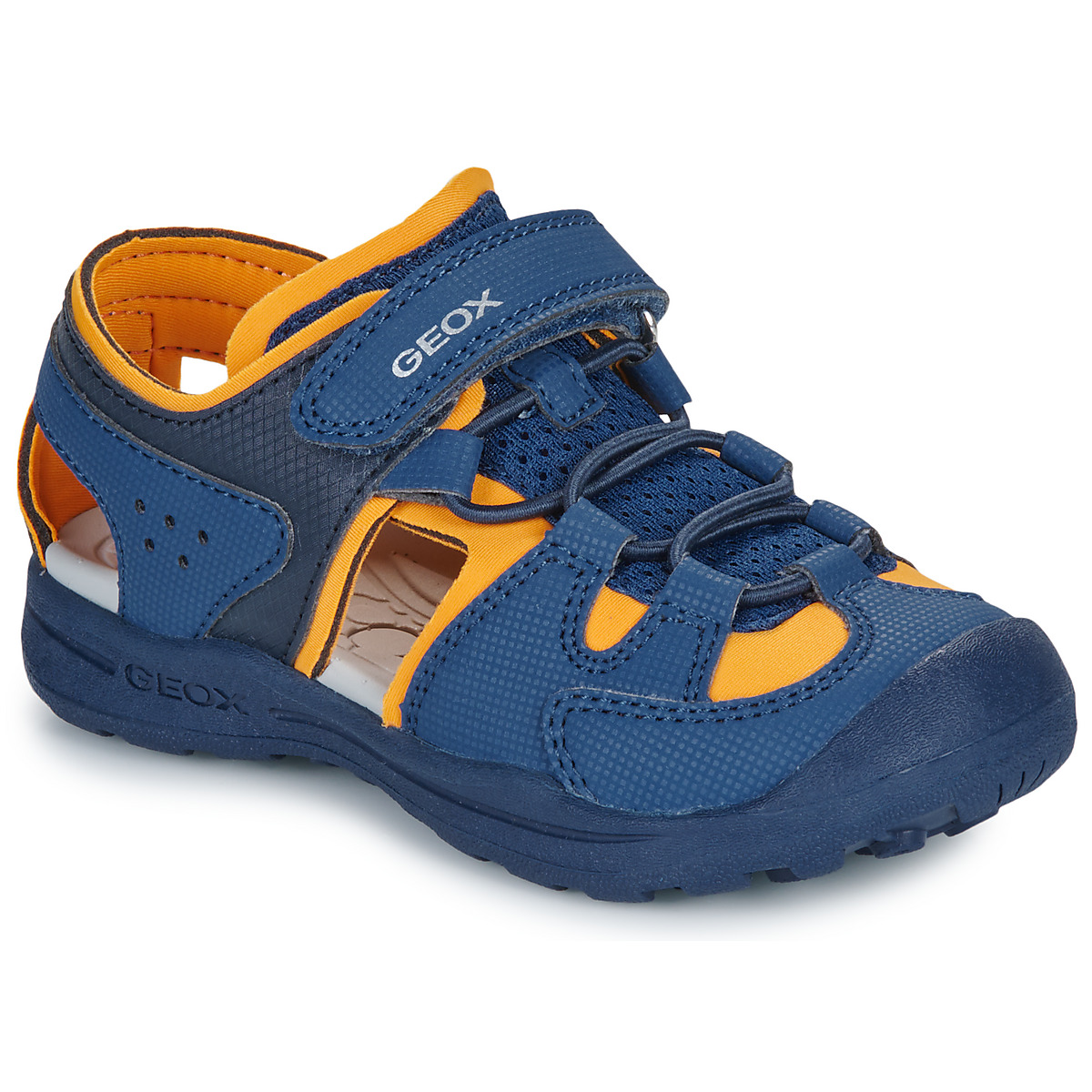 Schuhe Jungen Sandalen / Sandaletten Geox J VANIETT BOY Blau / Gelb