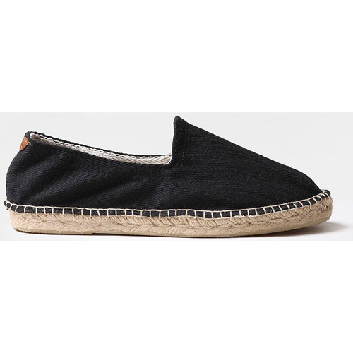 Schuhe Herren Leinen-Pantoletten mit gefloch Toni Pons MONTGRI Schwarz