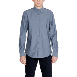 Kleidung Herren Langärmelige Hemden Calvin Klein Jeans DOBBY NON IRON K10K113165 Schwarz
