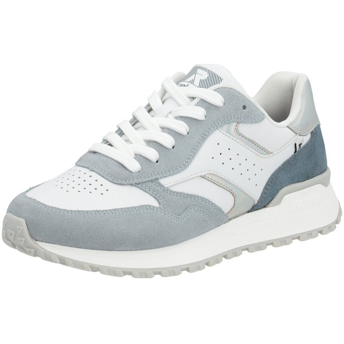 Schuhe Damen Sneaker Rieker FSK Halbschuhe W0607-81 Weiss