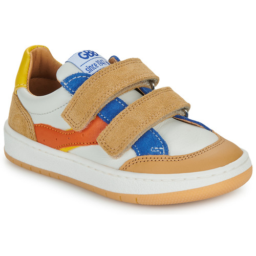 Schuhe Kinder Sneaker Low GBB THAIS TWIST Weiss-braun