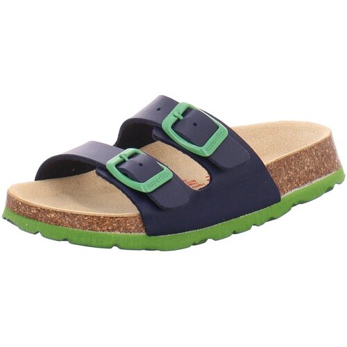 Schuhe Jungen Babyschuhe Superfit Pantoletten 1-800111-8210 8210 Blau