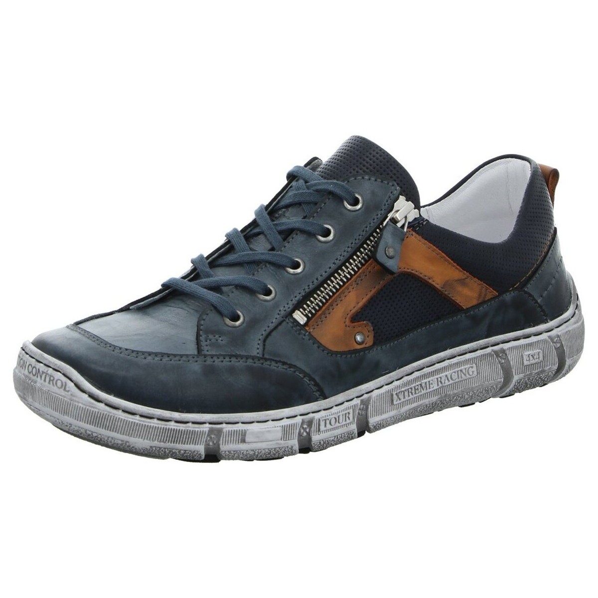 Schuhe Herren Derby-Schuhe & Richelieu Krisbut Schnuerschuhe 5707-3 Blau