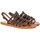 Schuhe Damen Sandalen / Sandaletten Gianluca - L'artigiano Del Cuoio GIANLUCA 576FT RAGNETTO TDM Braun