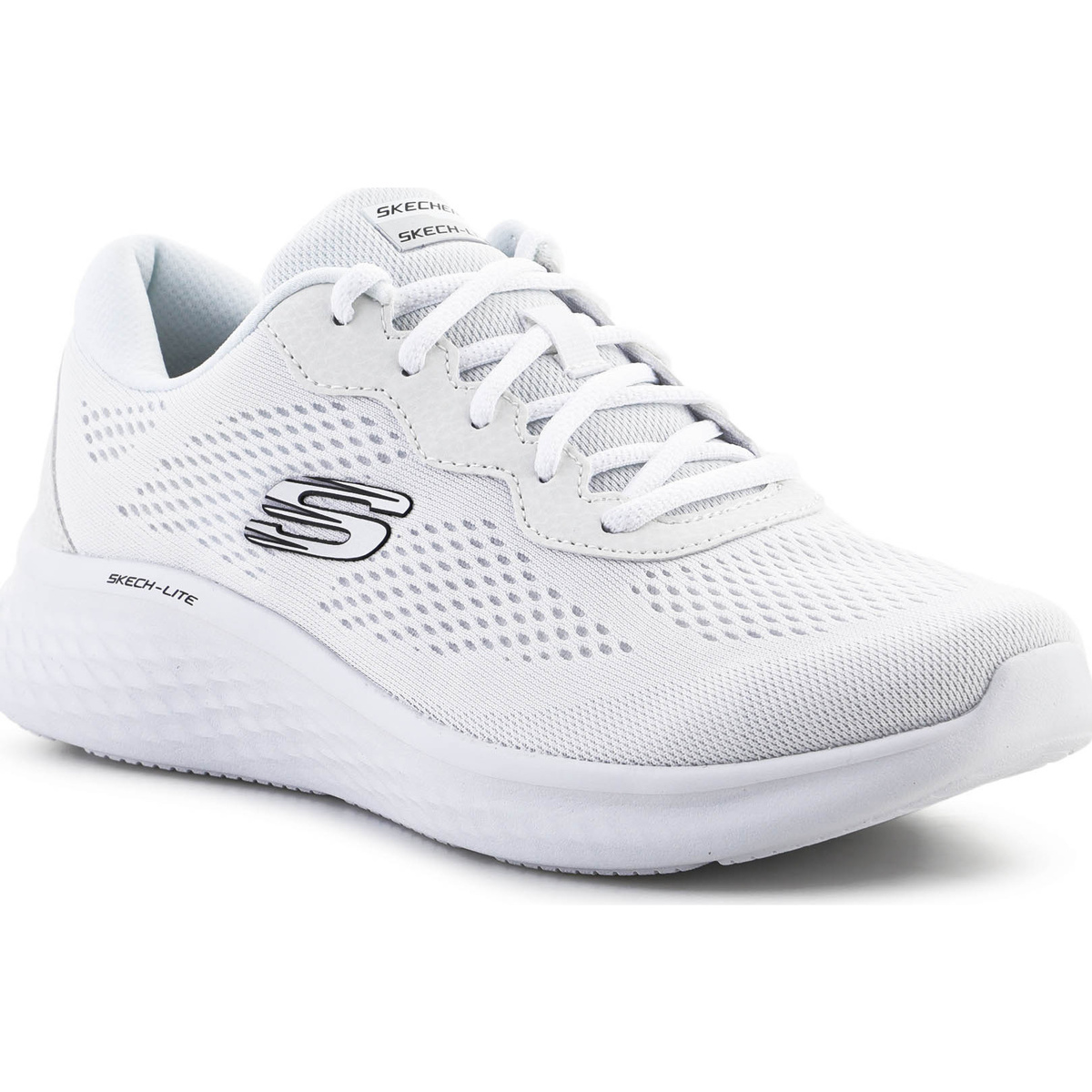 Schuhe Damen Tennisschuhe Skechers PERFECT TIME 149991-WBK Weiss