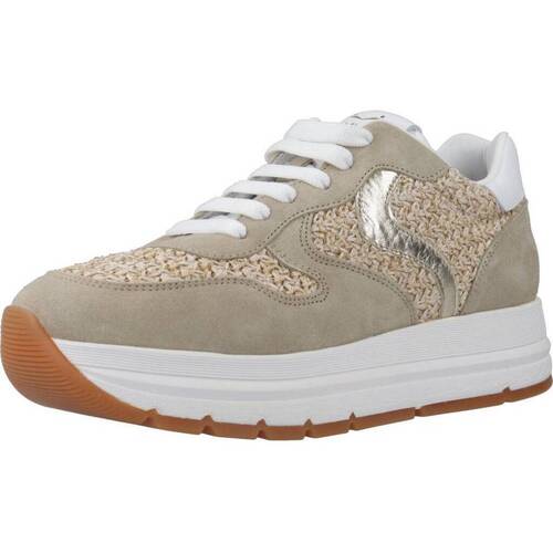 Schuhe Damen Sneaker Voile Blanche MARAN Beige