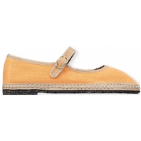 Schuhe Damen Leinen-Pantoletten mit gefloch Flabelus Camille Mary Jane - Orange Orange