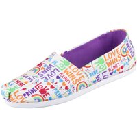 Schuhe Damen Slipper Toms Slipper Alpargata 10016457 multi color unity love wins 10016457 Multicolor